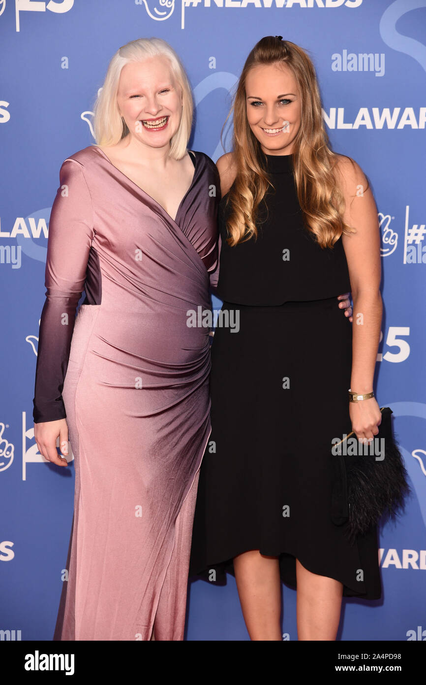 London, UK. 15th Oct, 2019. LONDON, UK. October 15, 2019: Kelly Gallagher & Charlotte Evans at the National Lottery Awards 2019, London. Picture: Steve Vas/Featureflash Credit: Paul Smith/Alamy Live News Stock Photo