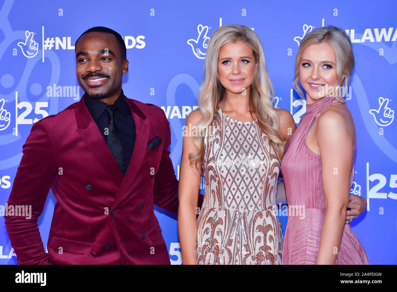 London, UK. 15th Oct, 2019. Ore Oduba and Portia Oduba attends BBC1's