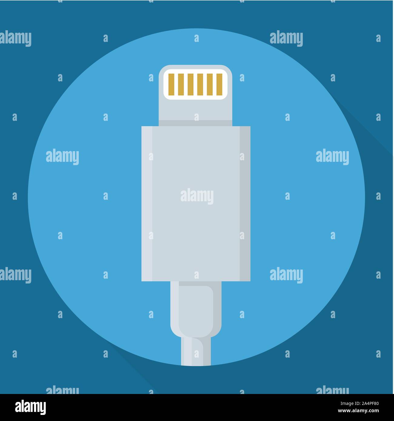 usb power data cable Stock Vector