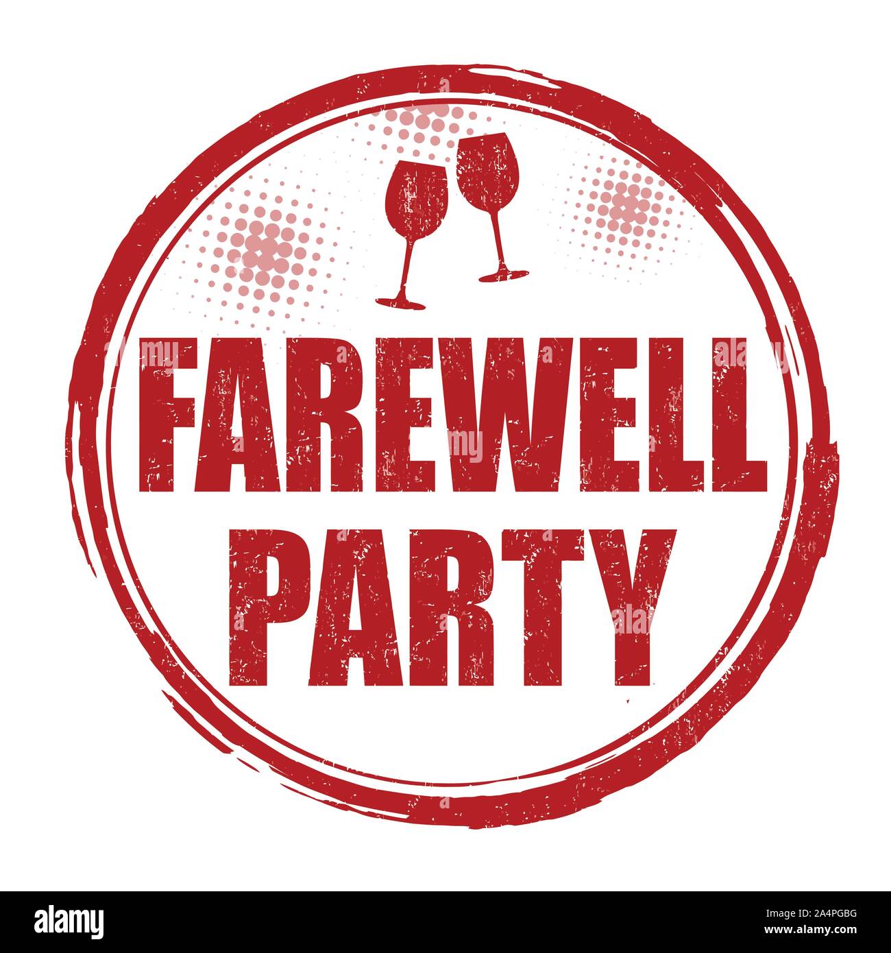 Farewell party banner Cut Out Stock Images & Pictures - Alamy