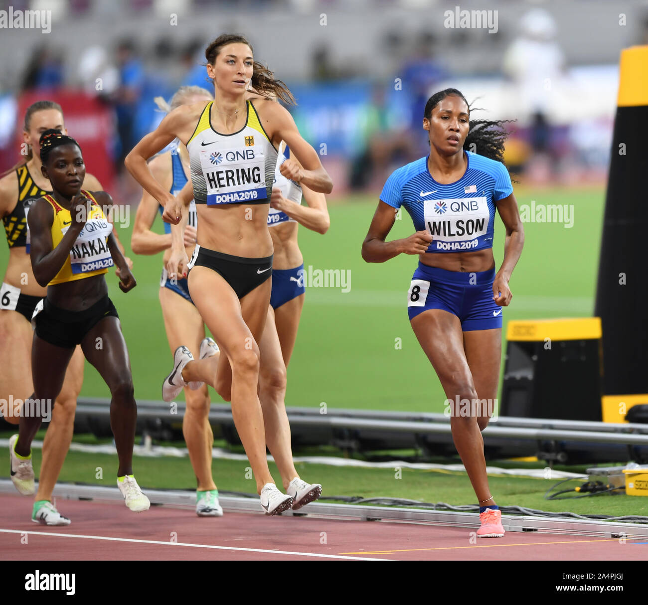 Ajee Wilson (USA), Christina Herig (Germany). 800 Metres Women, heats ...
