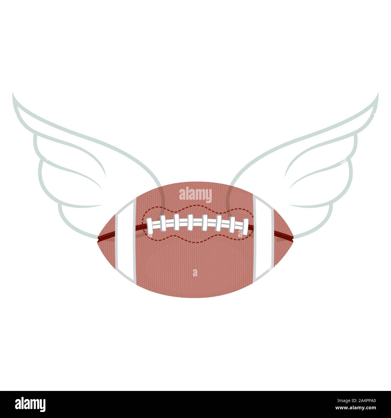 Isolated rugby ball with a wings - Vector Stock Vector Image & Art - Alamy