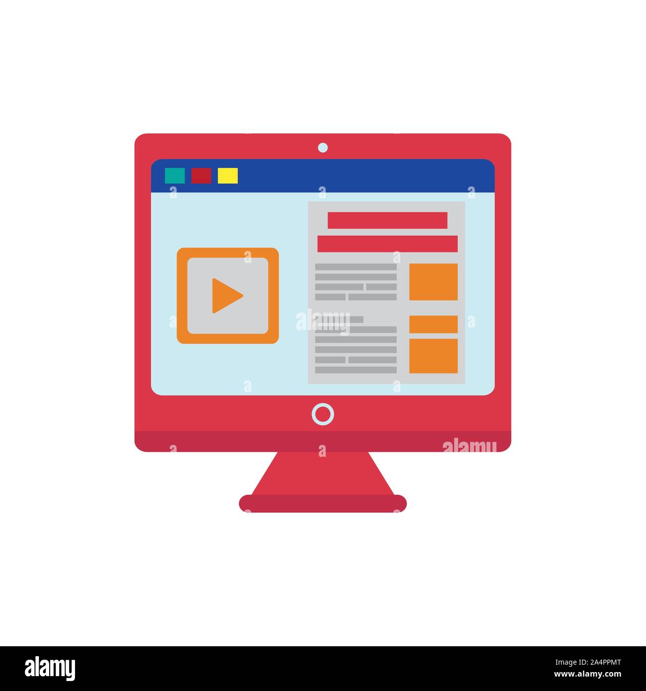 Website design, Technology internet media layout development page and ...