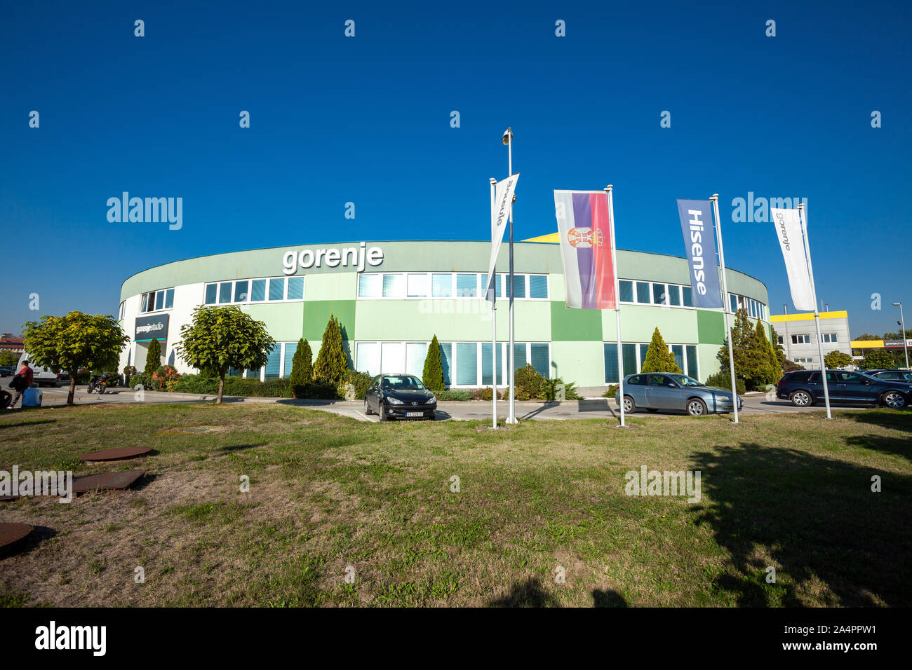 Gorenje - modern refrigeration factory in Valjevo, Serbia, based in based in Velenje, Slovenia. Now part of Chinese Hisense Stock Photo