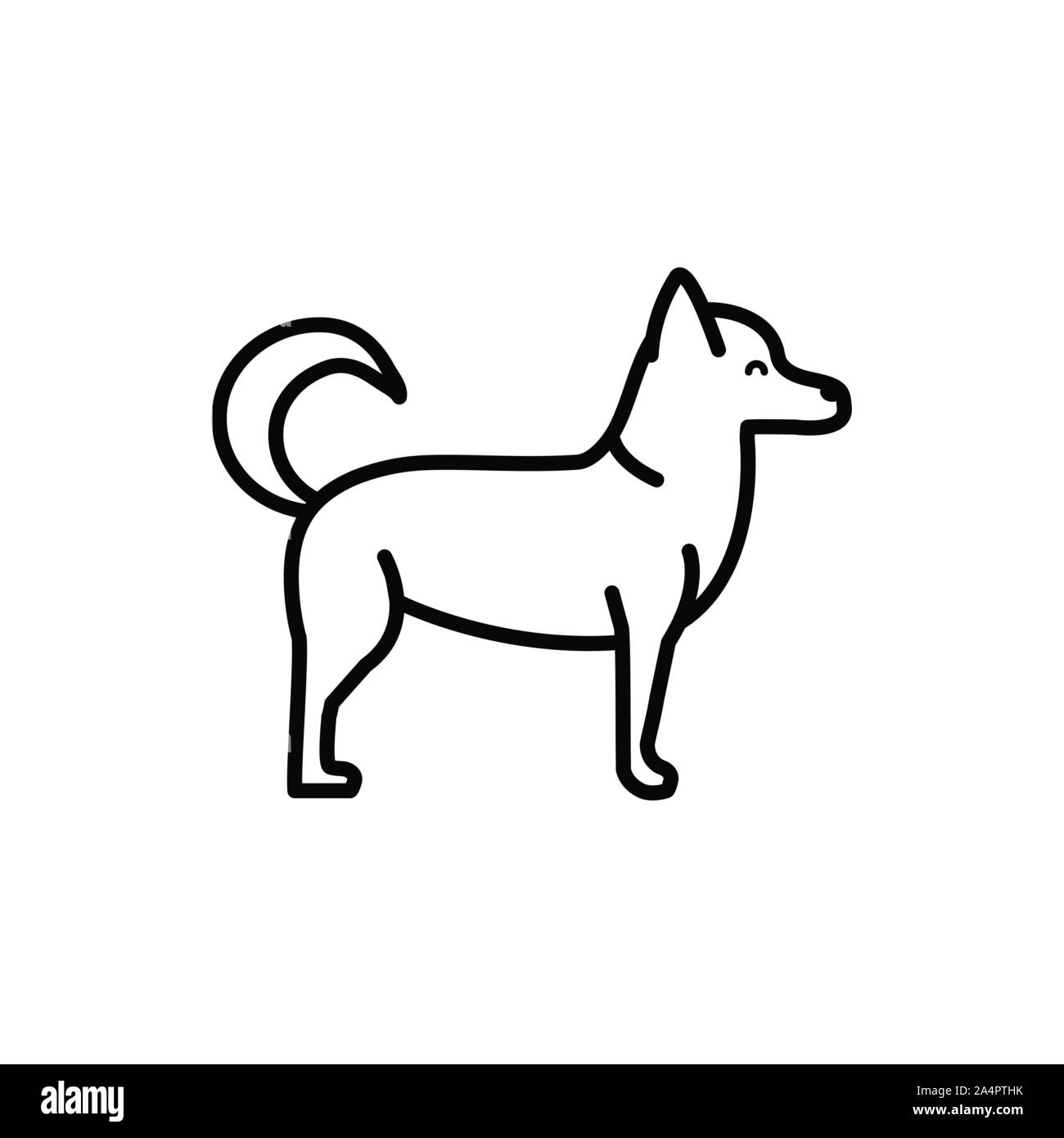 Dog icon design, Mascot pet animal nature cute and puppy theme Vector illustration Stock Vector