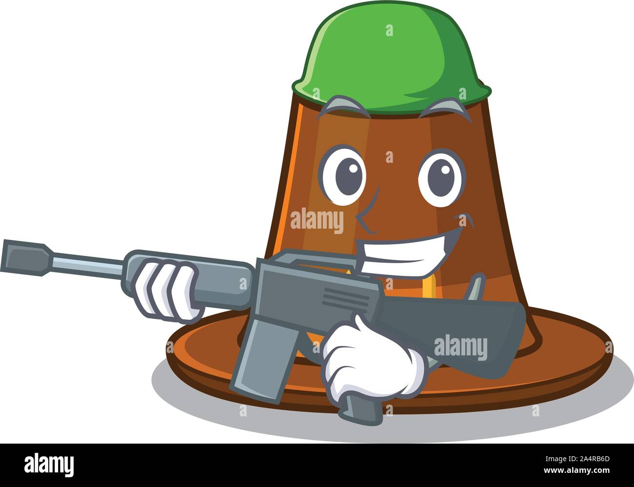 Army pilgrims hat in the mascot cupboard Stock Vector