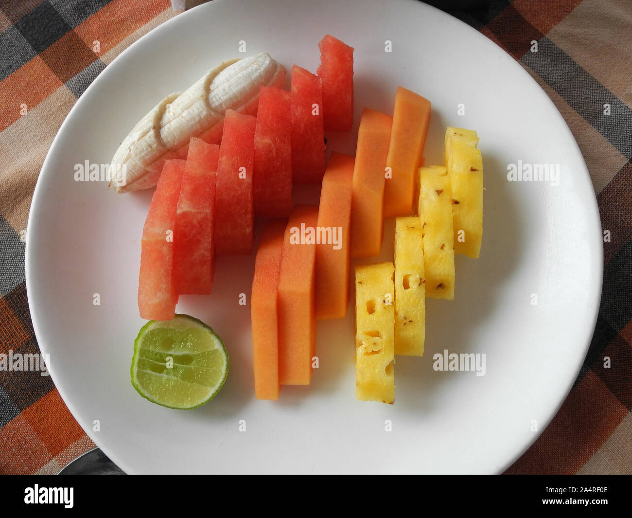 Fruit salad, Kochi, Kerala Stock Photo Alamy