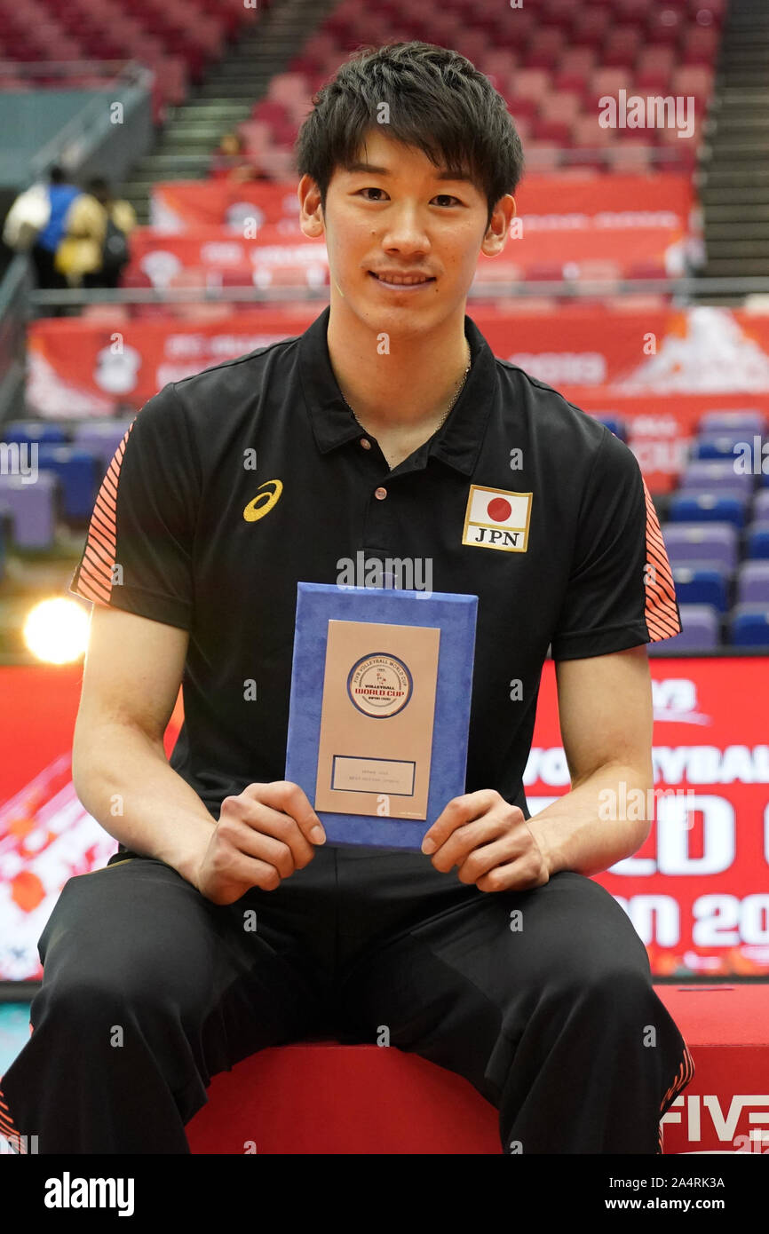 Hiroshima, Japan. 15th Oct, 2019. Best Outside Spikers Yuki