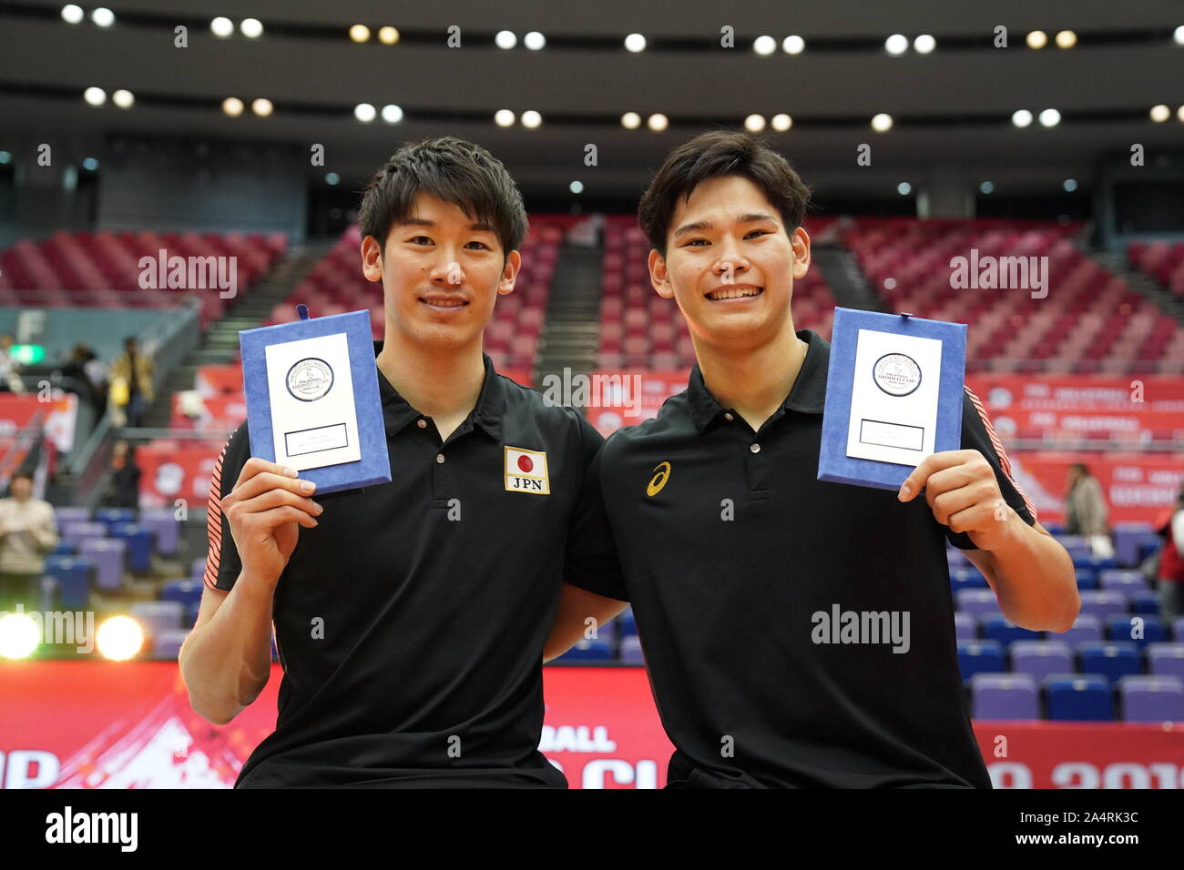Hiroshima, Japan. 15th Oct, 2019. Best Outside Spikers Yuki Ishikawa