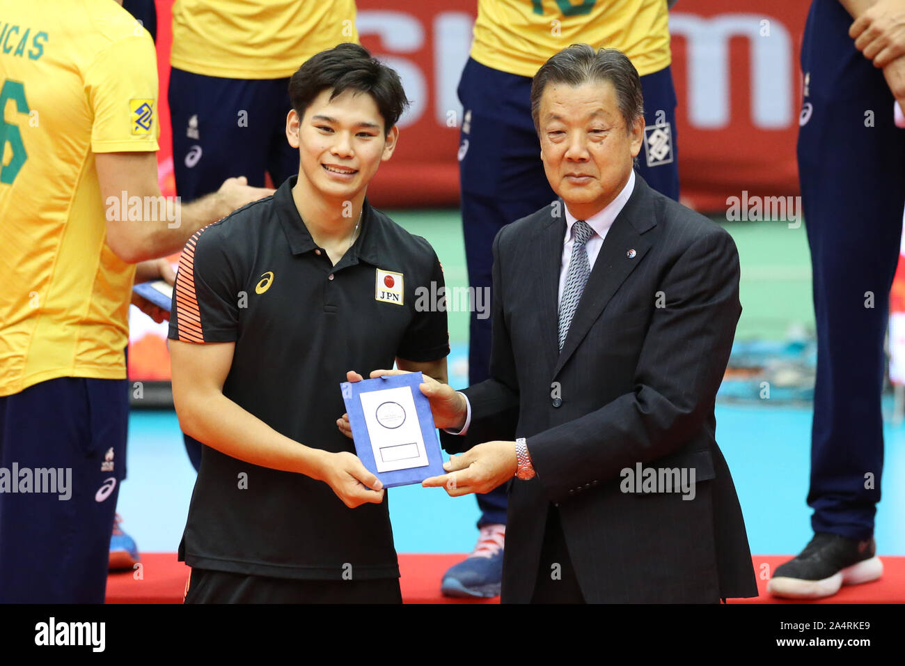 Hiroshima, Japan. 15th Oct, 2019. Best Opposite Spiker Yuji