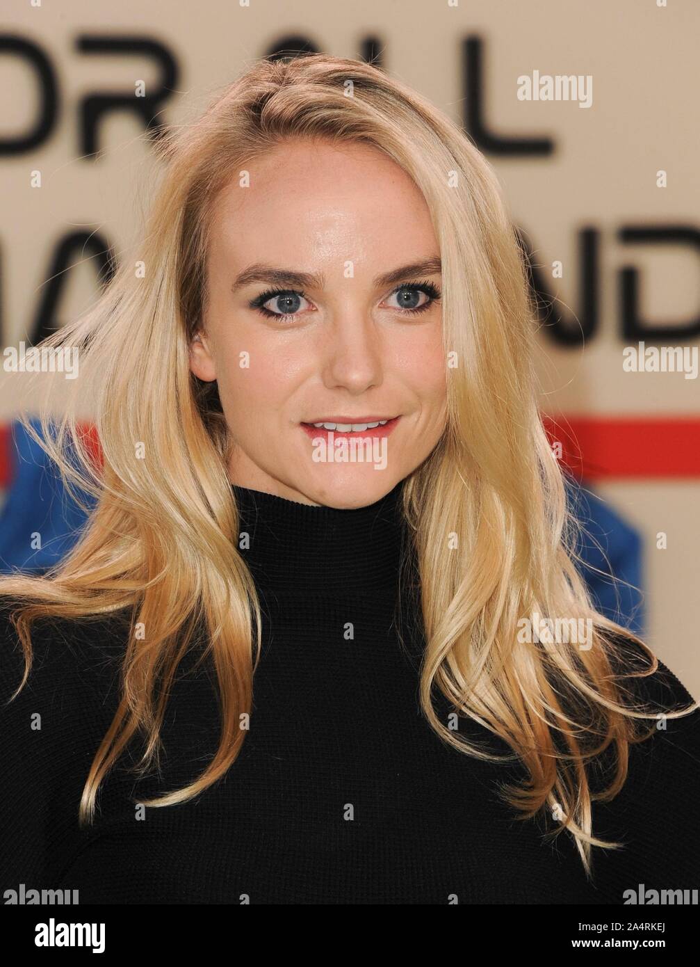 Los Angeles, CA. 15th Oct, 2019. Joanna Vanderham at arrivals for FOR ALL MANKIND Series Premiere on Apple TV , Fox Regency Village Theater, Los Angeles, CA October 15, 2019. Credit: Elizabeth Goodenough/Everett Collection/Alamy Live News Stock Photo