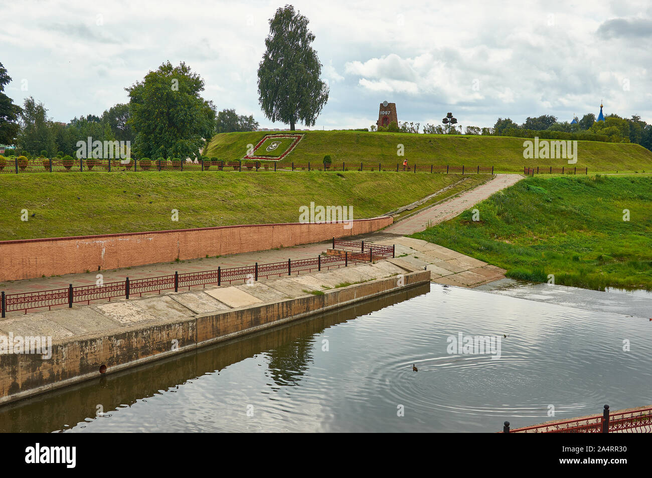 Orsha, Orshitsa river, city in Belarus in the Vitebsk Region Stock ...