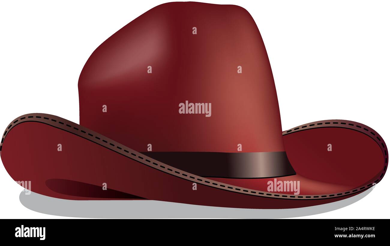 american traditional cowboy hat Stock 