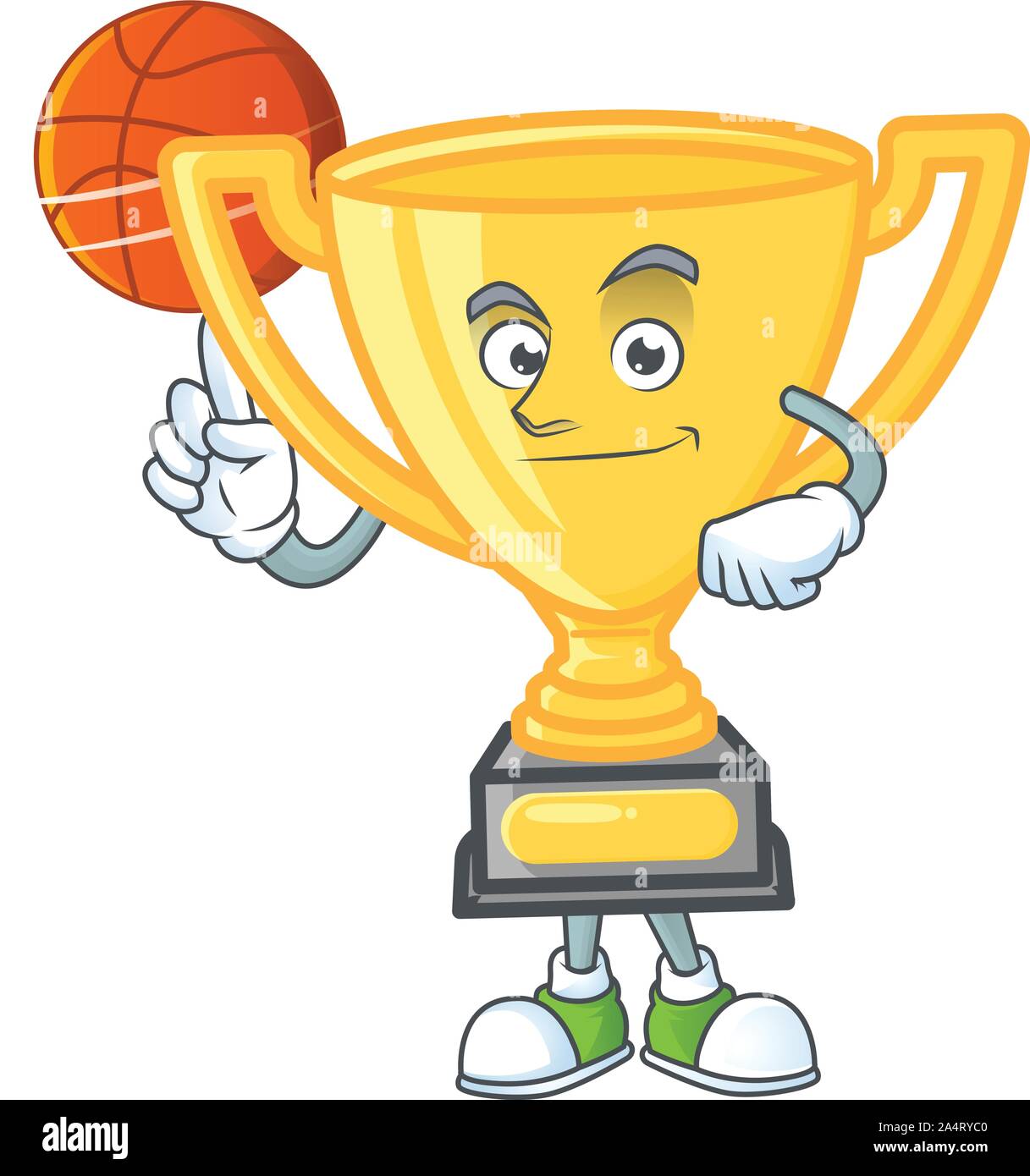 Basketball Trophy Cartoon