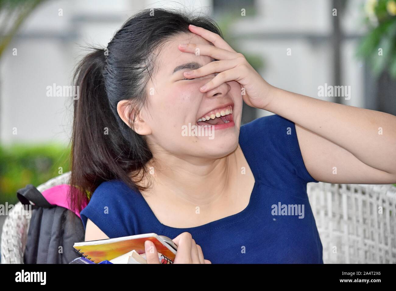 School student laughing hi-res stock photography and images - Alamy