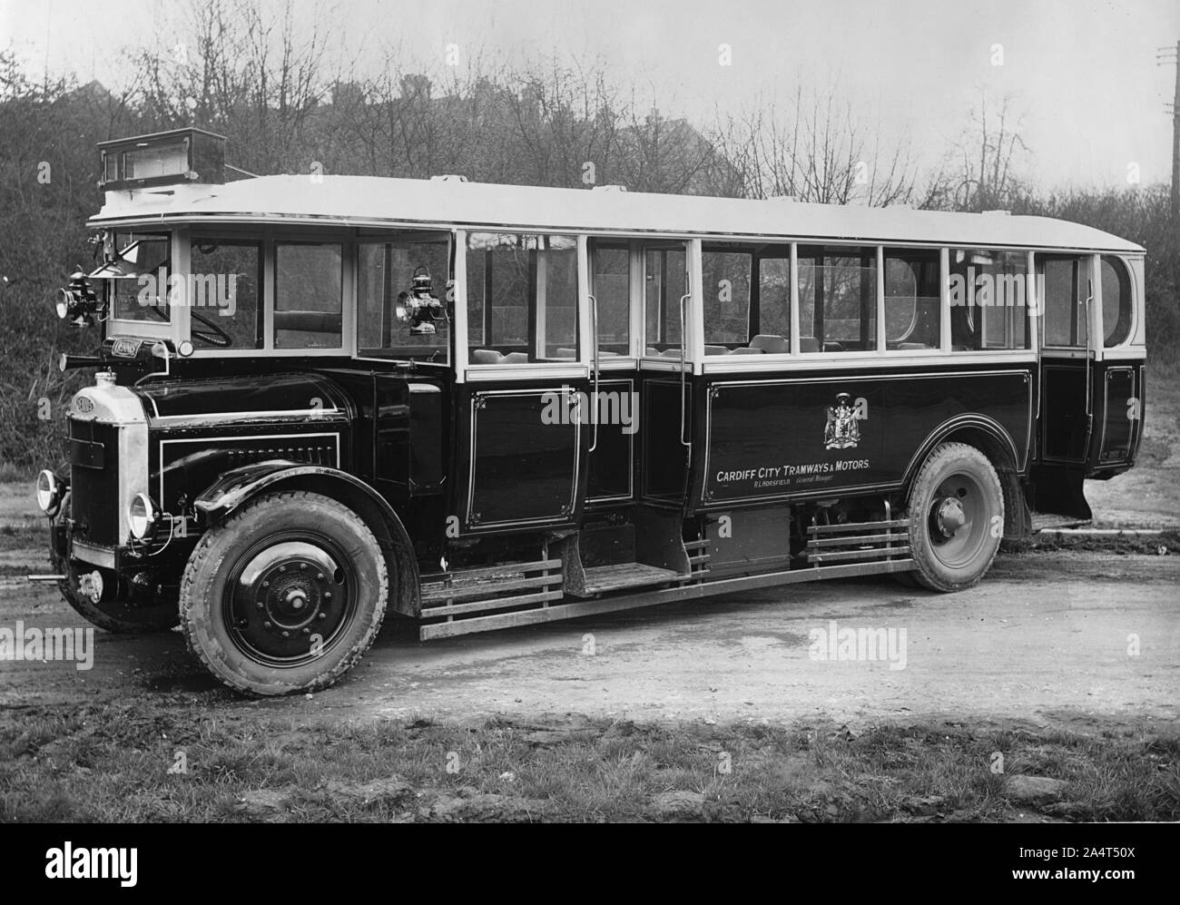 1925 Dennis E type bus. Stock Photo