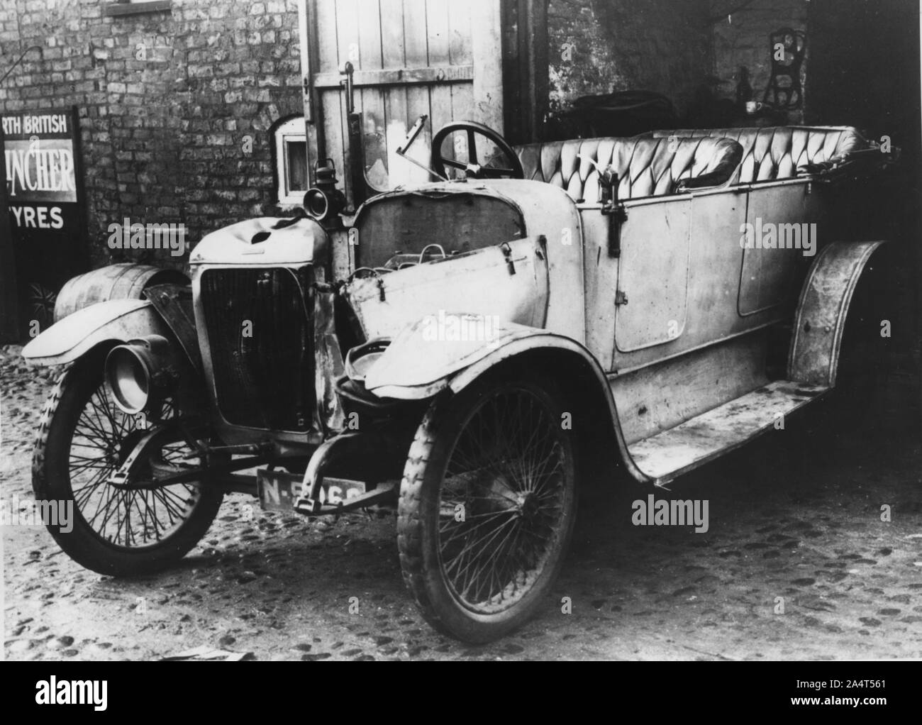 1912 Stoneleigh 12hp with accident damage Stock Photo Alamy