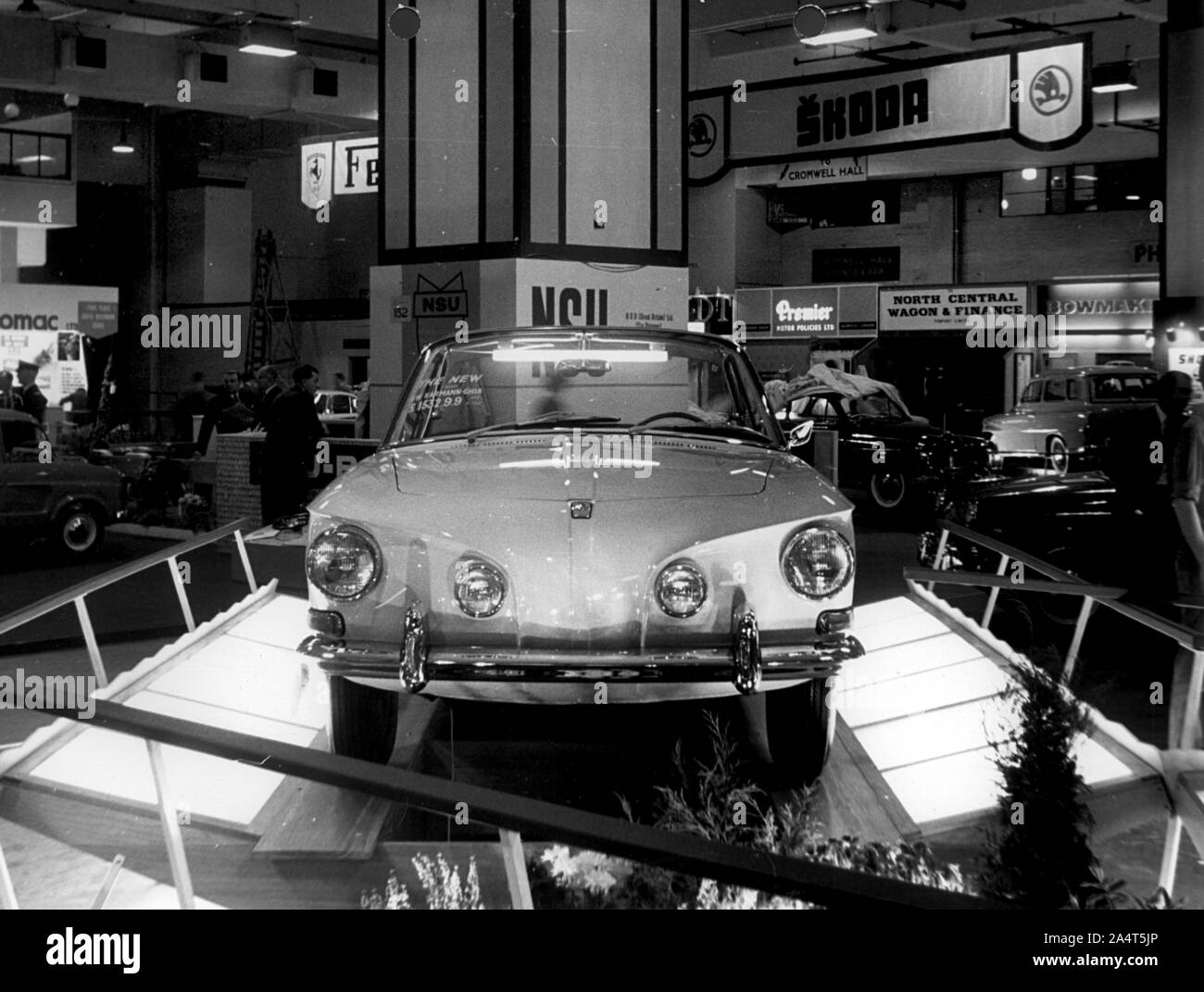 1961 Frankfurt motor show, launch of Volkswagen type 34. Stock Photo