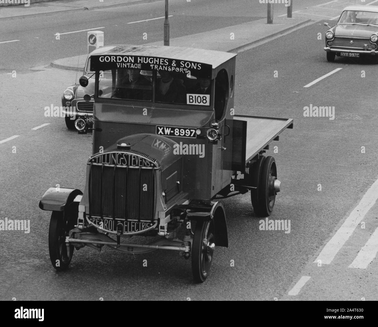 1924 Tilling - Stevens petrol electric hybrid truck. Stock Photo