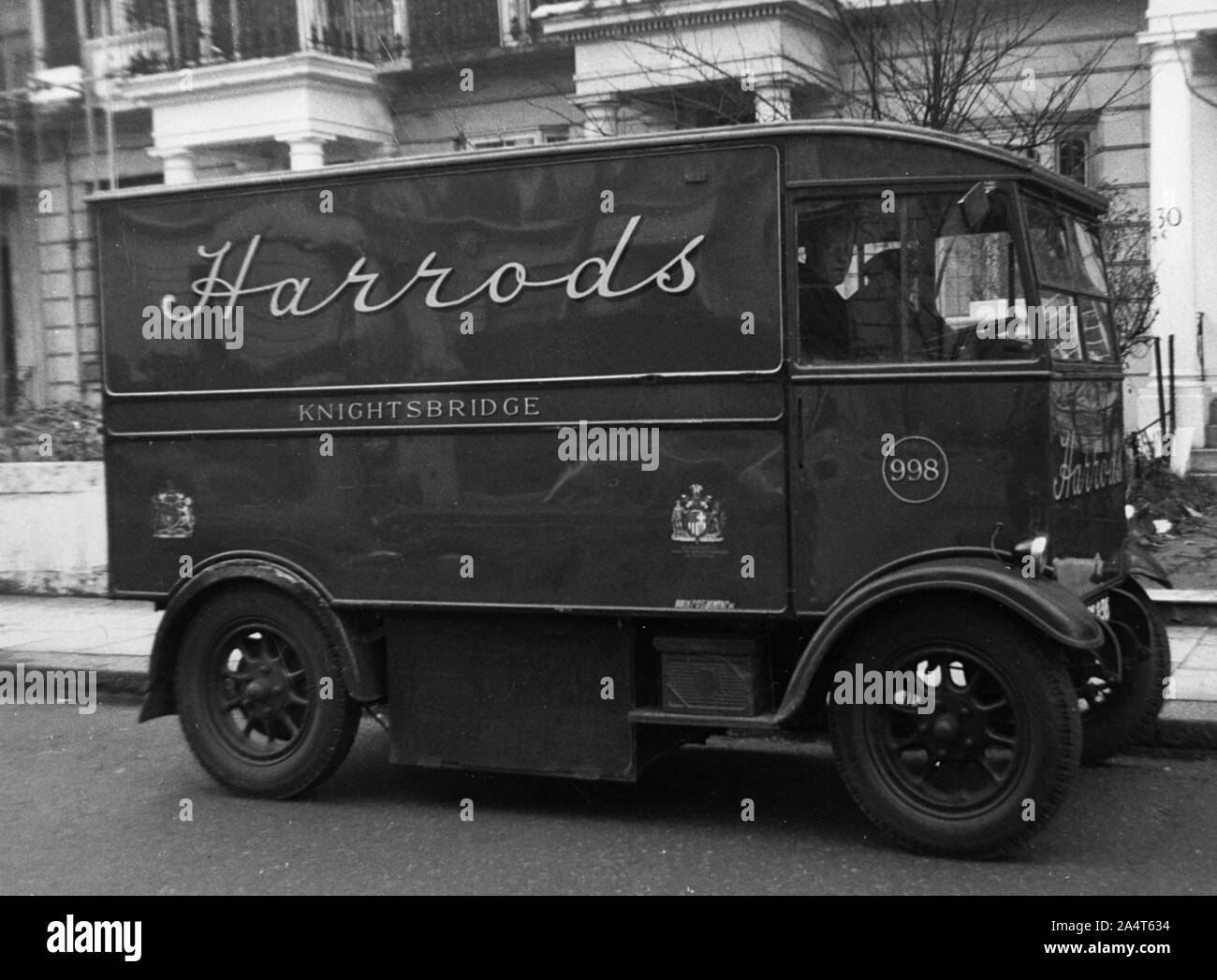 Harrods electric van Black and White Stock Photos & Images Alamy