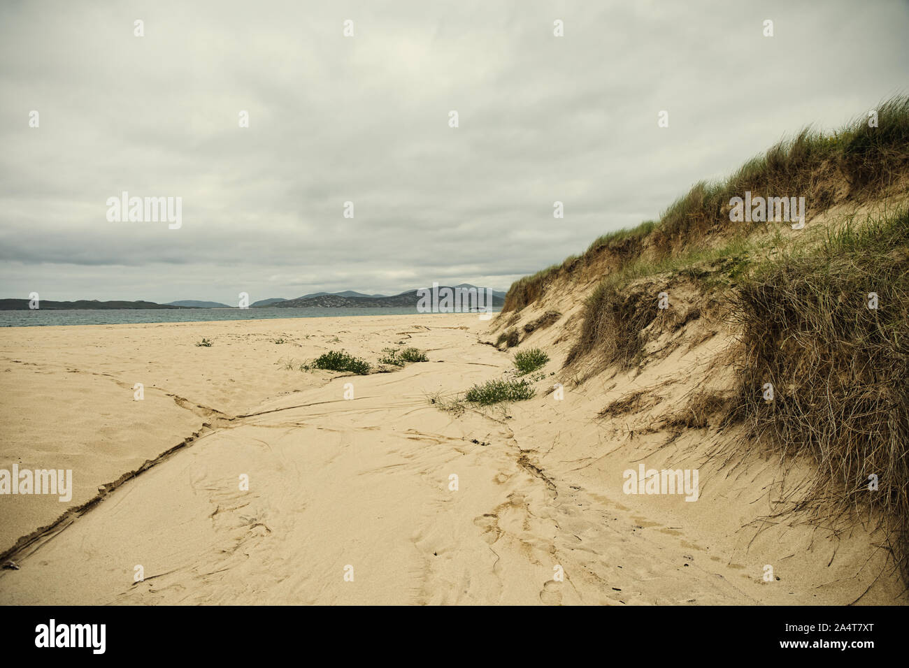 Scarista Beach on the Atlantic west coast of the Isle of Harris, Outer Hebrides, Scotland Stock Photo
