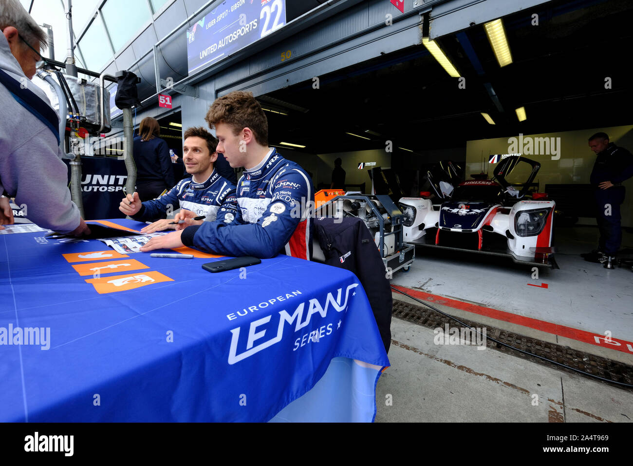 Filipe Albuquerque, Philip Hanson - #22 United Autosports  during 4h of Monza - European Le Mans Series - Race, Monza, Italy, 12 May 2019, Motors Endu Stock Photo