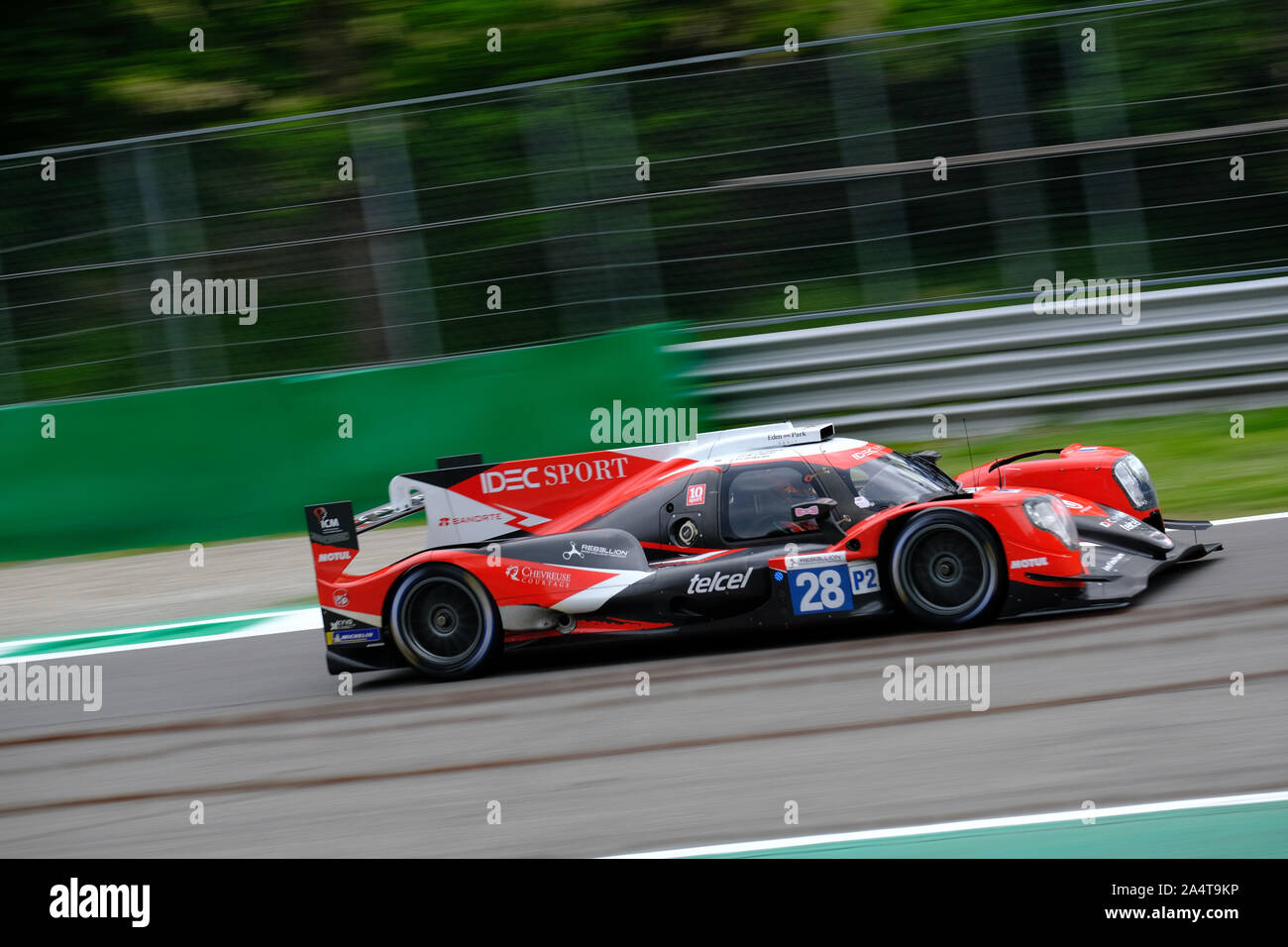 #28 - Idec Sport - Oreca 07 - Gibson - LMP2  during 4h of Monza - European Le Mans Series, Monza, Italy, 11 May 2019, Motors Endurance Stock Photo