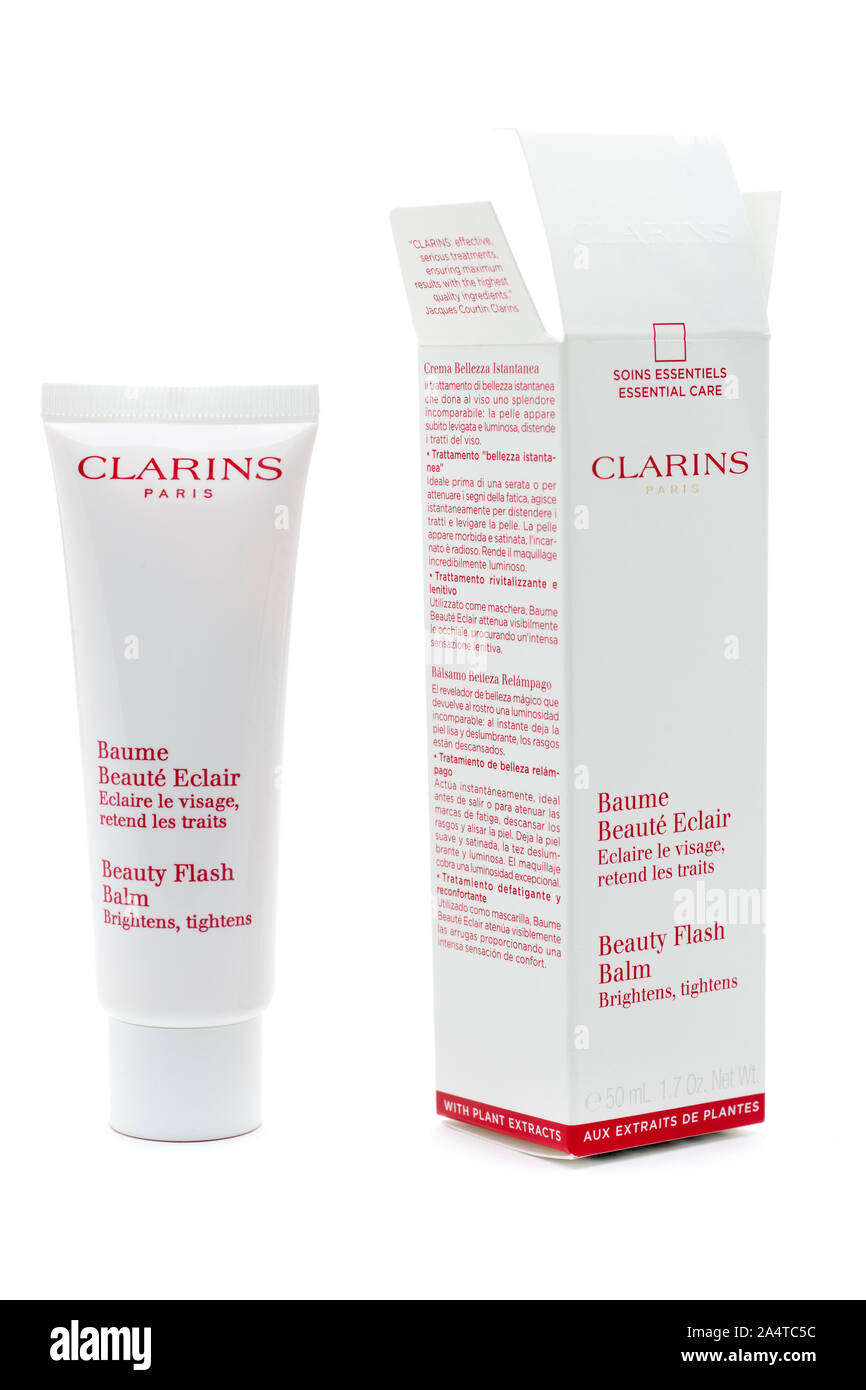 Clarins beauty flash balm Stock Photo