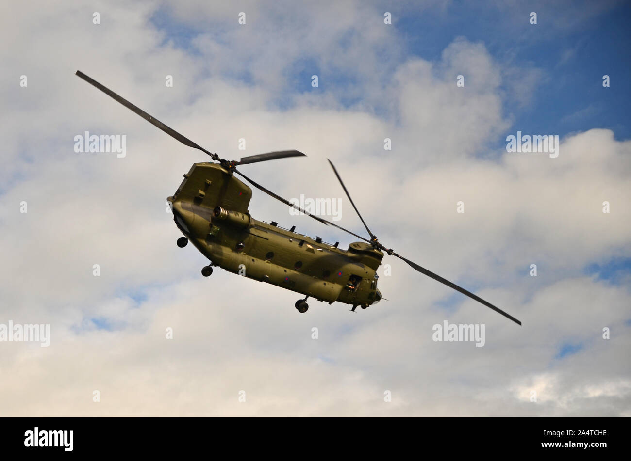 Boeing Chinook HC.2A turning Stock Photo