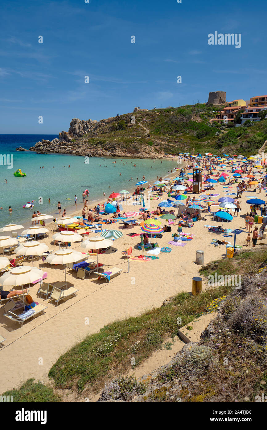 Santa Teresa Gallura beach on the northern tip of Sardinia, on the Strait of Bonifacio, in the province of Sassari, Sardinia, Italy. Stock Photo