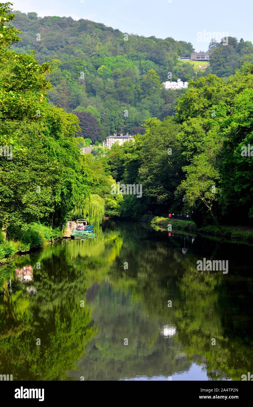 River Derwent Matlock Bath Derbyshire England UK Stock Photo Alamy