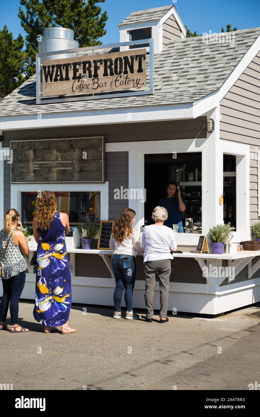 Canada, halifax. Waterfront coffee and fast food eatery Stock Photo Alamy