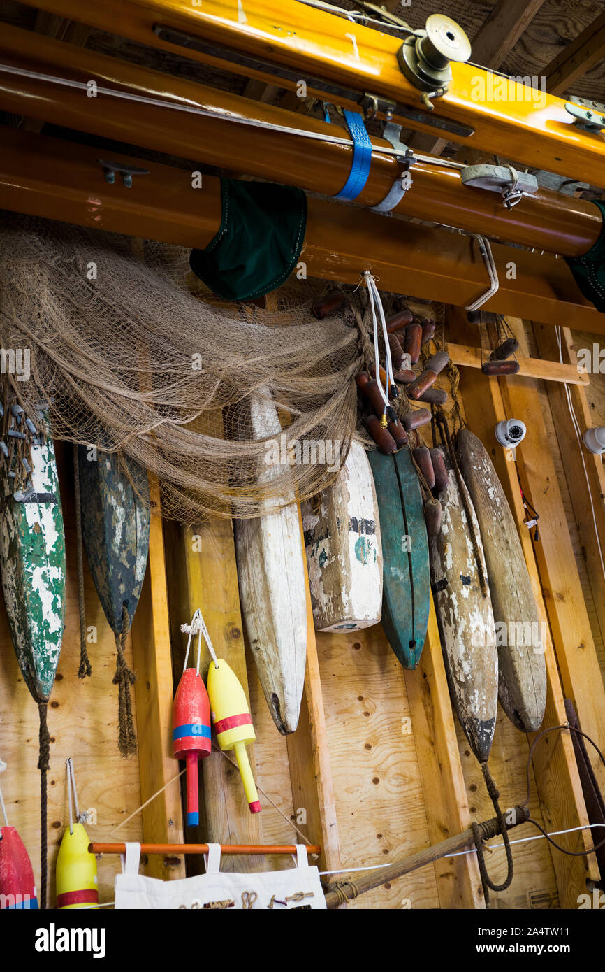 Fishing tackle on display. Gift shop. Canada, Halifax. Nova scotia. Harbour  Waterfront Stock Photo - Alamy
