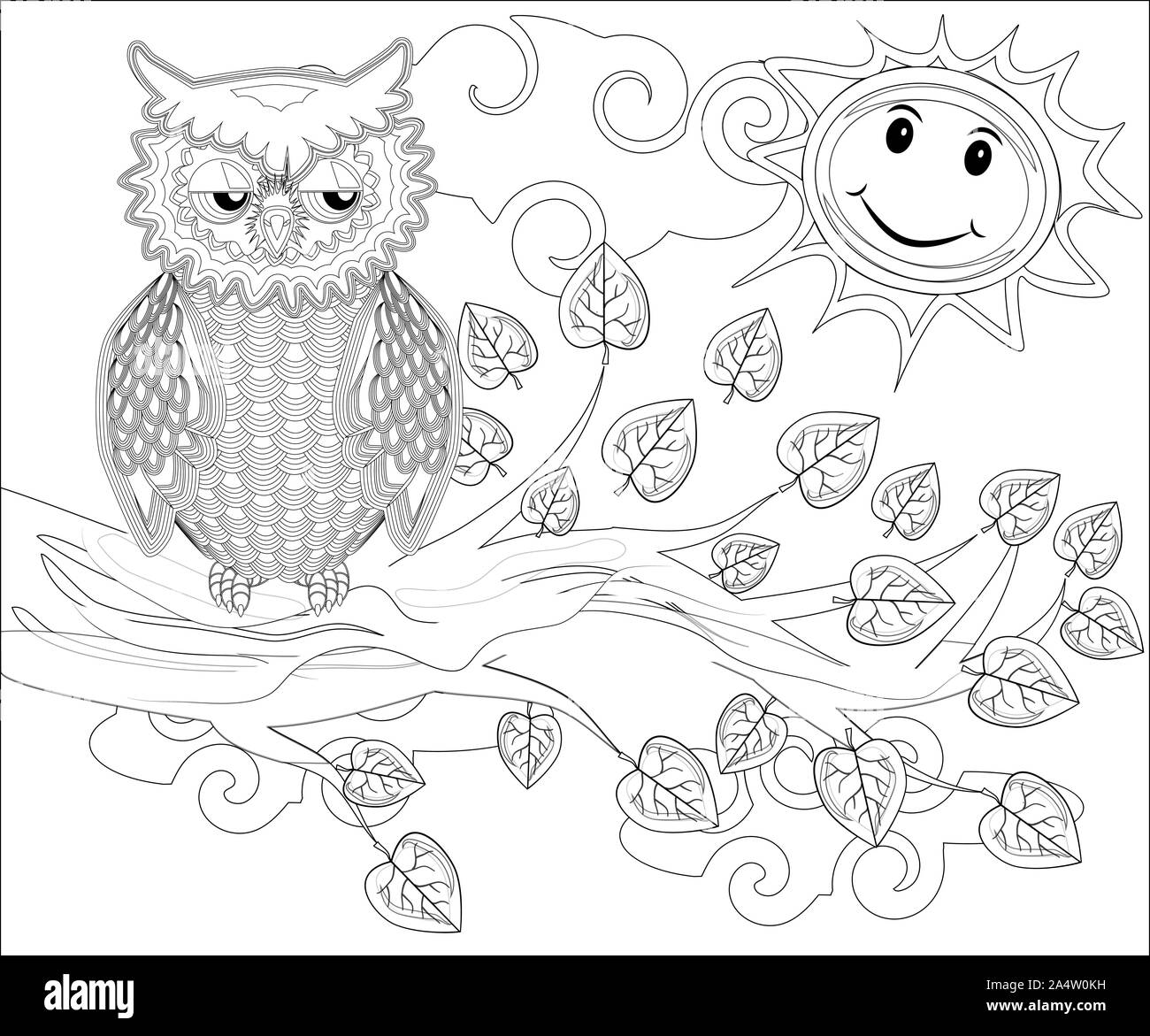 owl family coloring pages