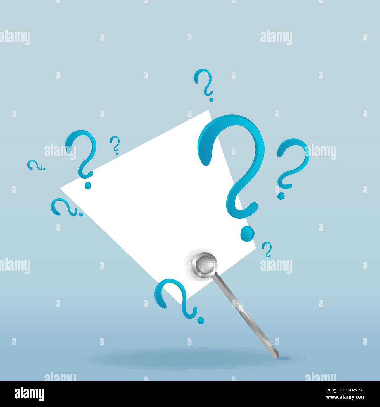 Question signs colorful vector illustration, problem and priority ...