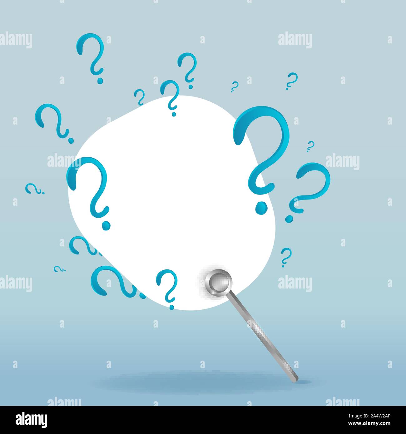 Question signs colorful vector illustration, problem and priority ...