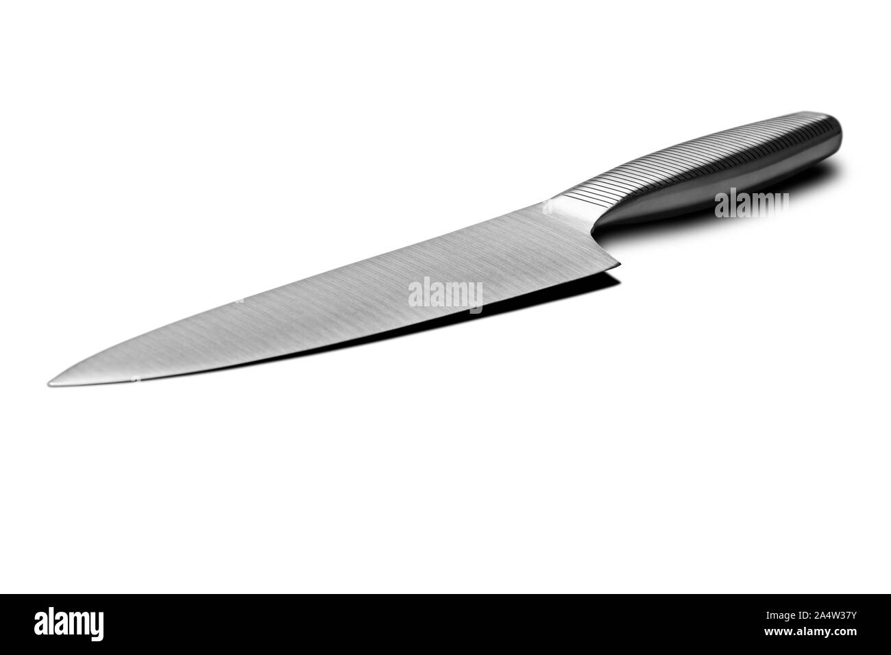 Stainless steel blade insulated, evenly lit against a white background