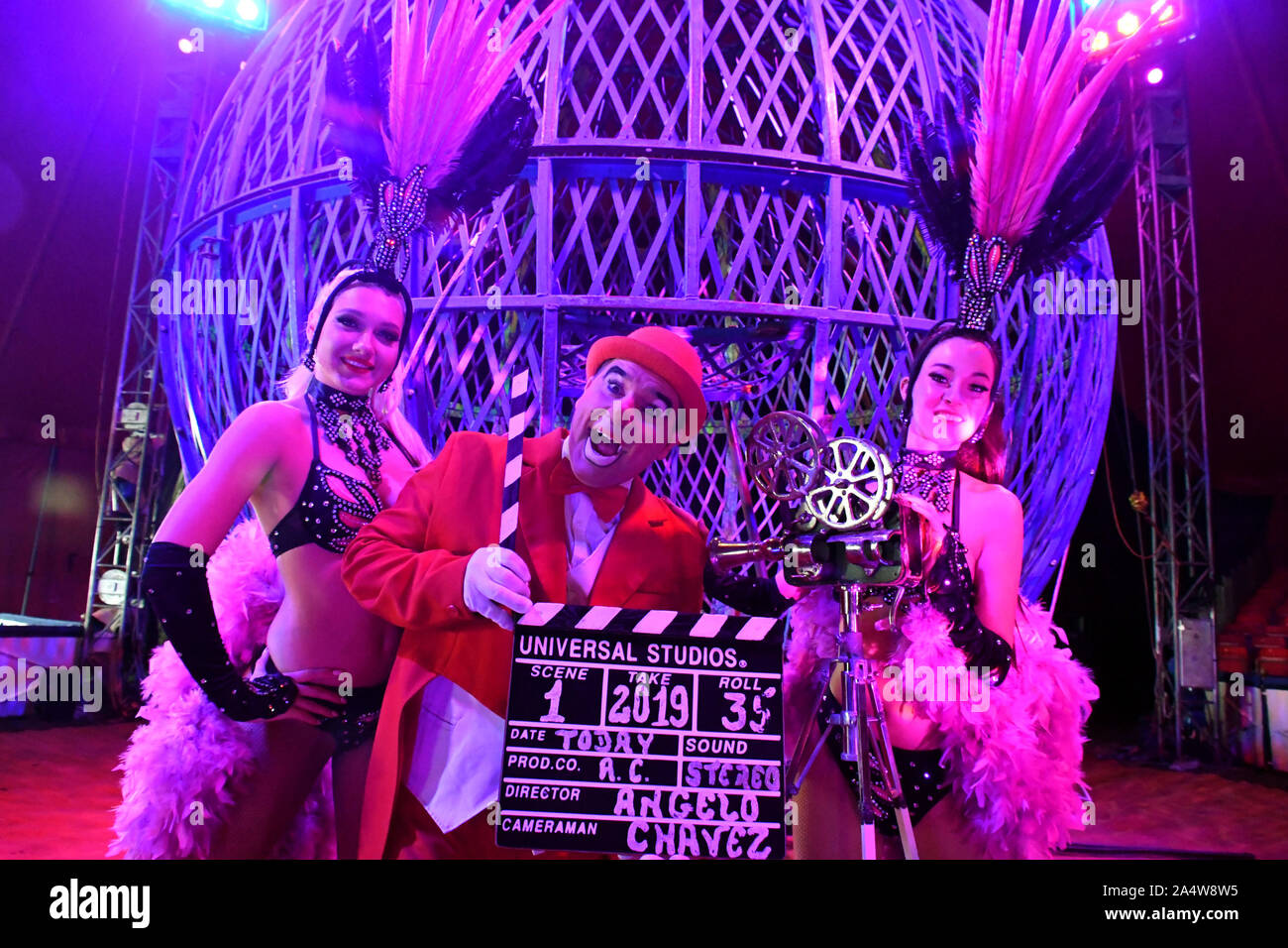 London, UK. 16th Oct 2019. From the producers of the some of the worldÕs finest Circuses comes a brand new show specially created for a exclusive UK tour, the Continental Circus Berlin with an amalgamation of brilliant Circus acts, music & real youthful energy, incorporating fantastic performers from all over the world, Thursday 17th to Sunday 27 October 2019 at Blackheath Common London, UK - 16 October 2019 Credit: Nils Jorgensen/Alamy Live News Stock Photo
