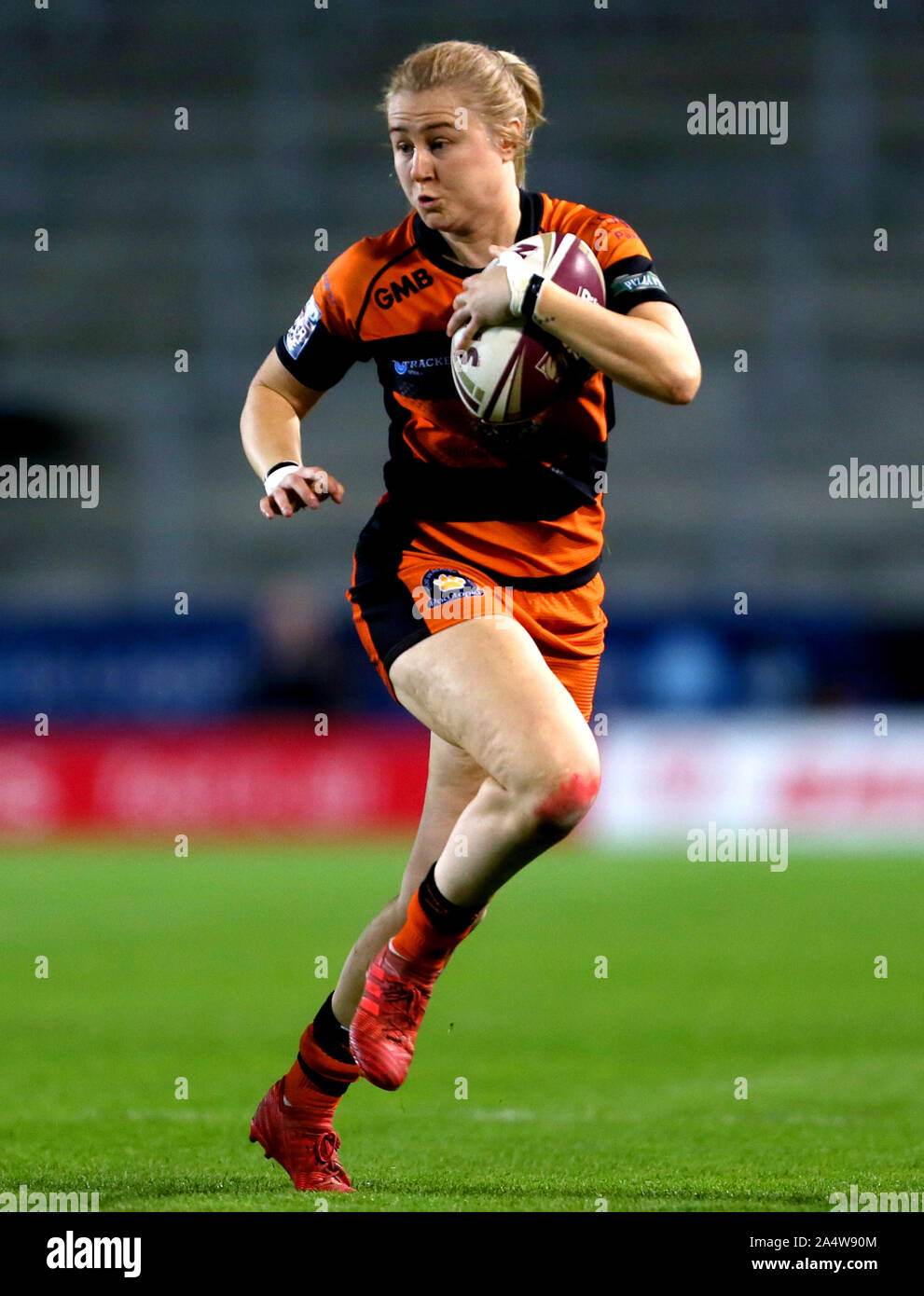 Castleford Tigers Women's Lucy Eastwood in action during the Betfred Women's Super League Grand