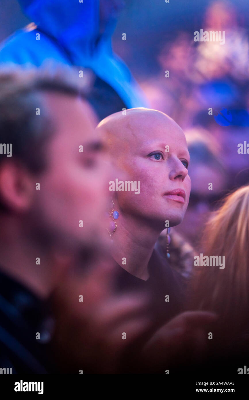 People, Menningarnott celebration, Reykjavik, Iceland Stock Photo