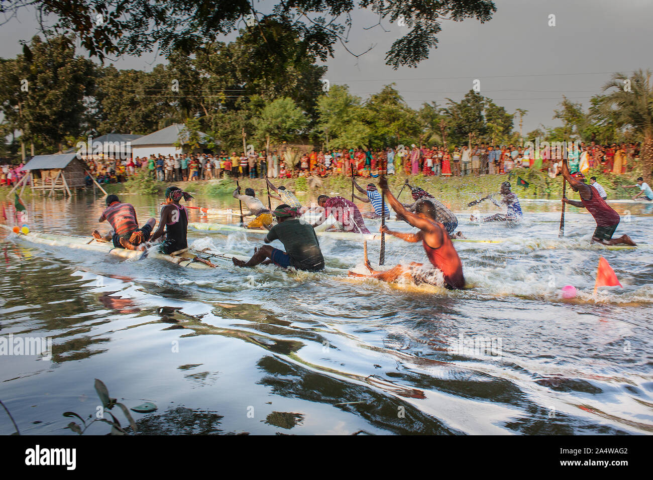banana raft race is a very popular and entertaining event during the