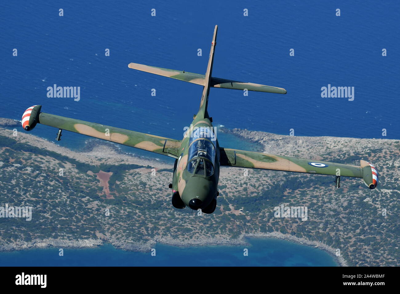 NORTH AMERICAN T-2E BUCKEYE OF THE GREEK AIR FORCE. Stock Photo