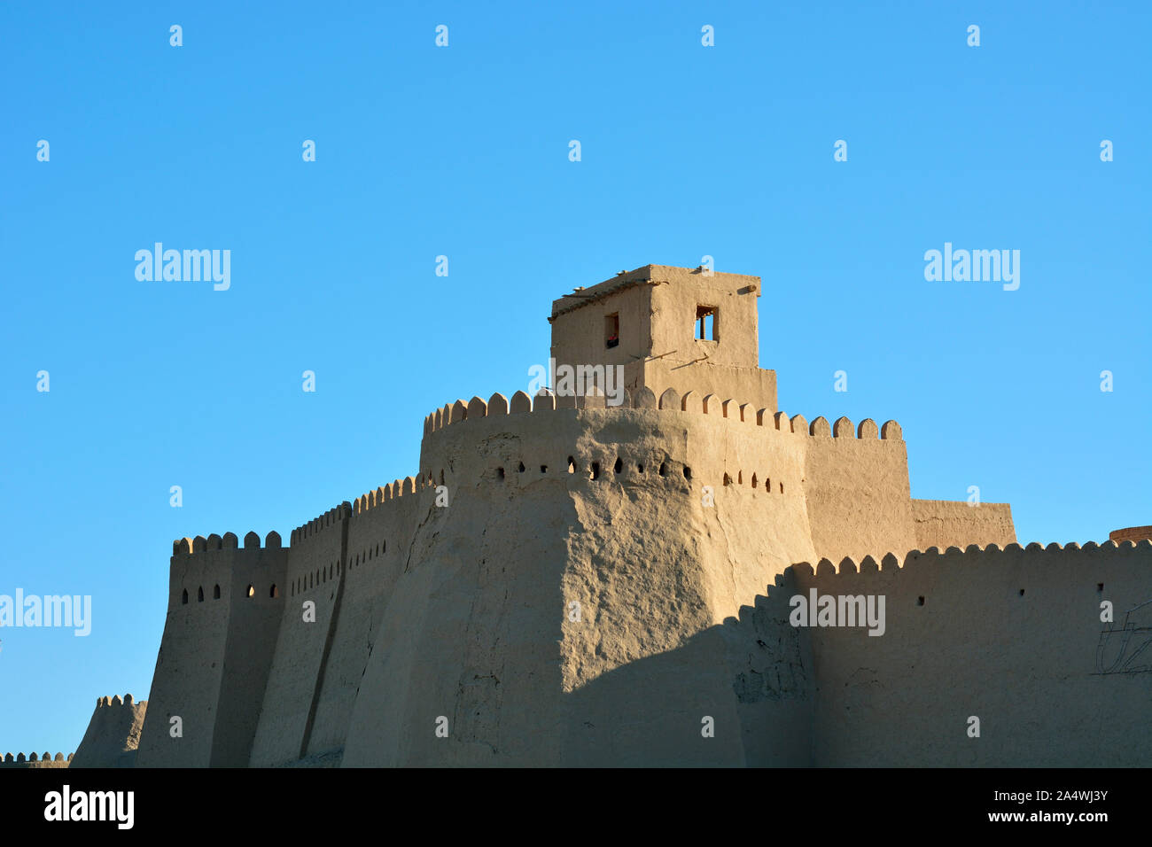 Khuna Ark citadel. Old town of Khiva (Itchan Kala), a Unesco World Heritage Site. Uzbekistan Stock Photo
