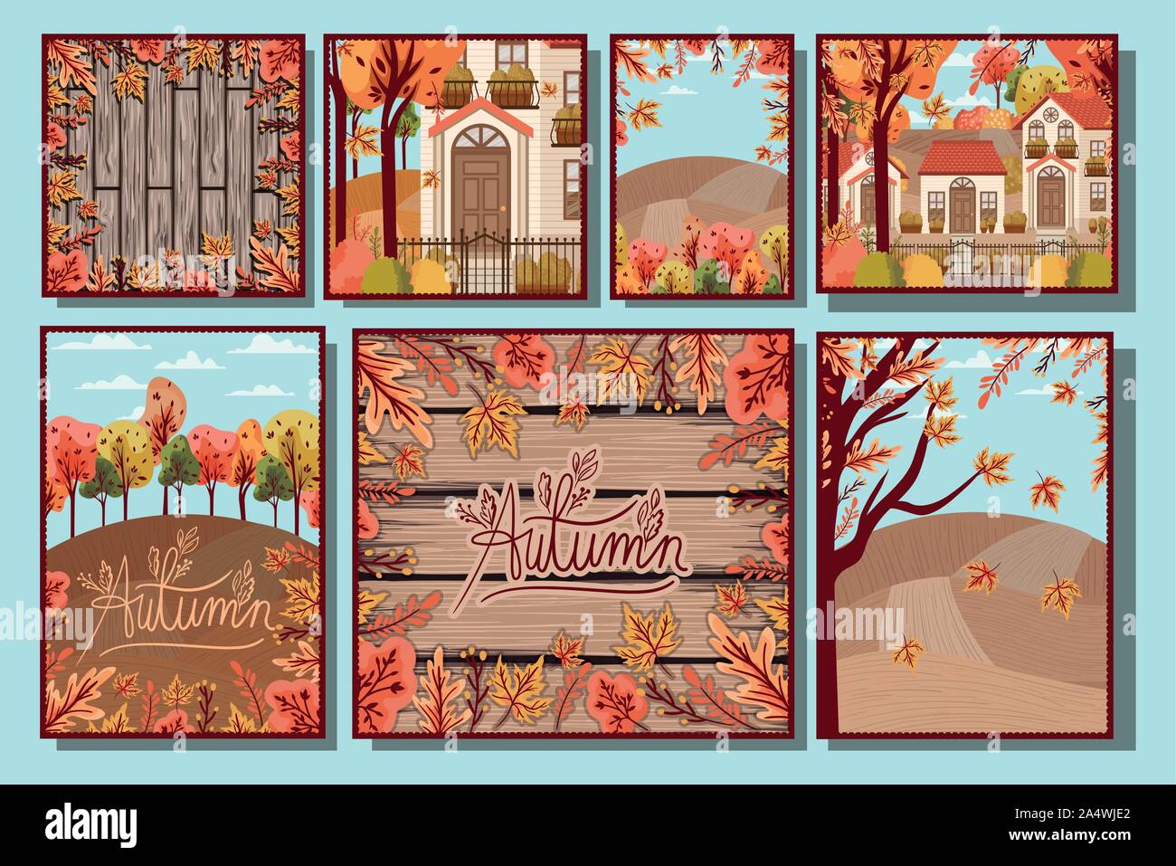 Autumn Season Design ,vector illustration Stock Vector Image & Art Alamy