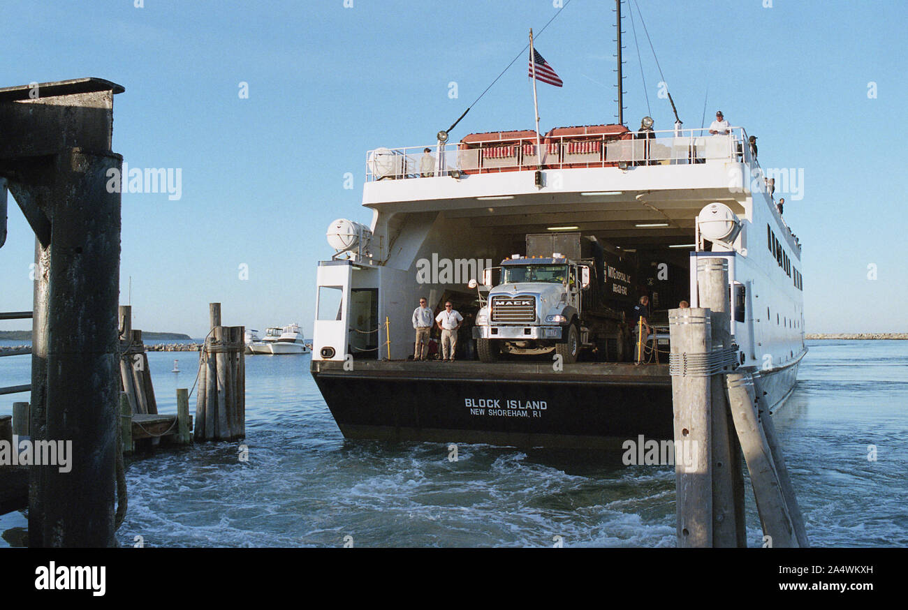 Block Island Ferry Stock Photo Alamy
