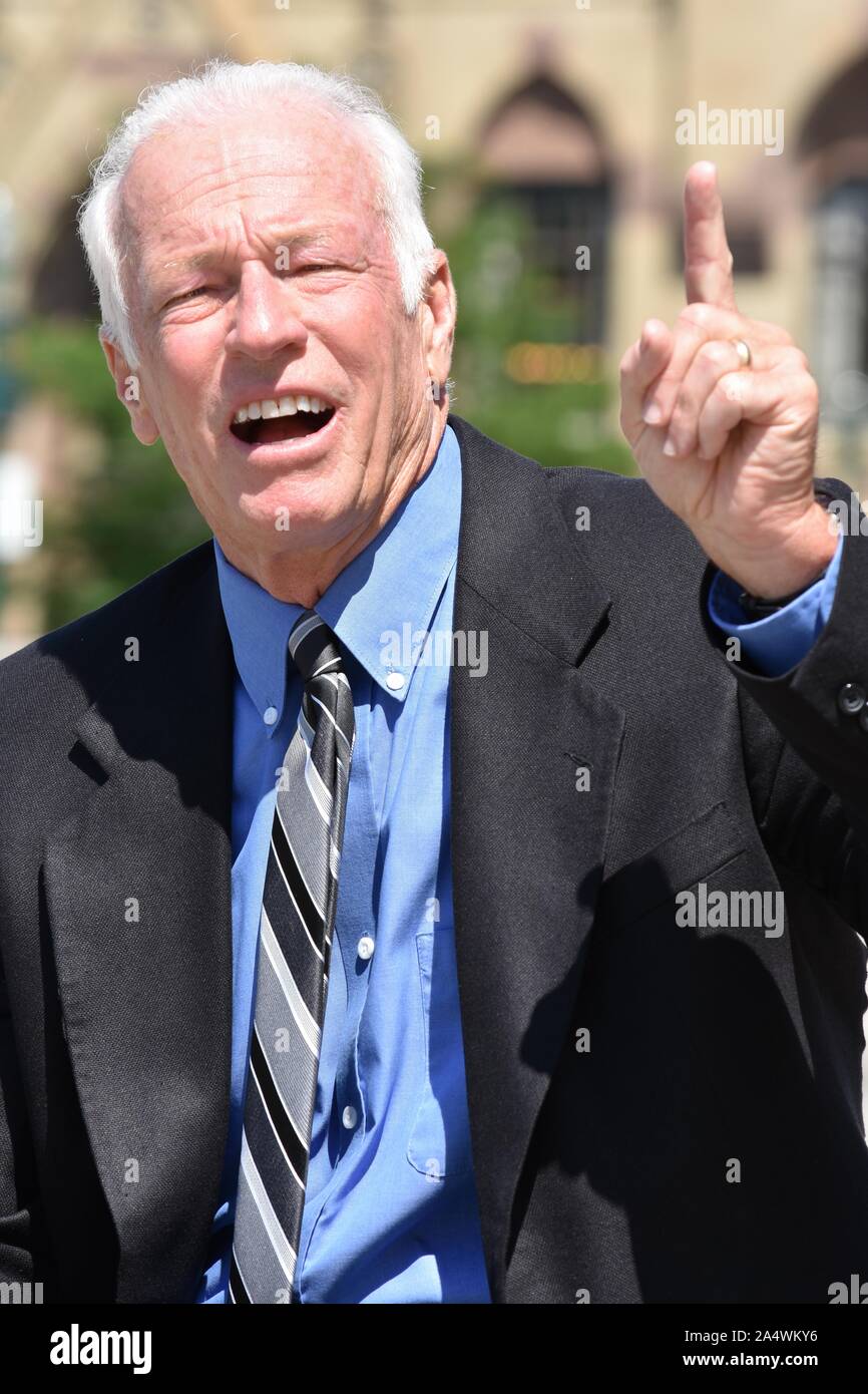 Creative Adult Senior Business Man Wearing Suit And Tie Stock Photo - Alamy