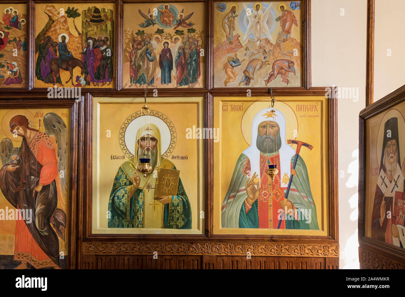 Alexy Russian Orthodox Church, Samarkand. Uzbekistan Stock Photo