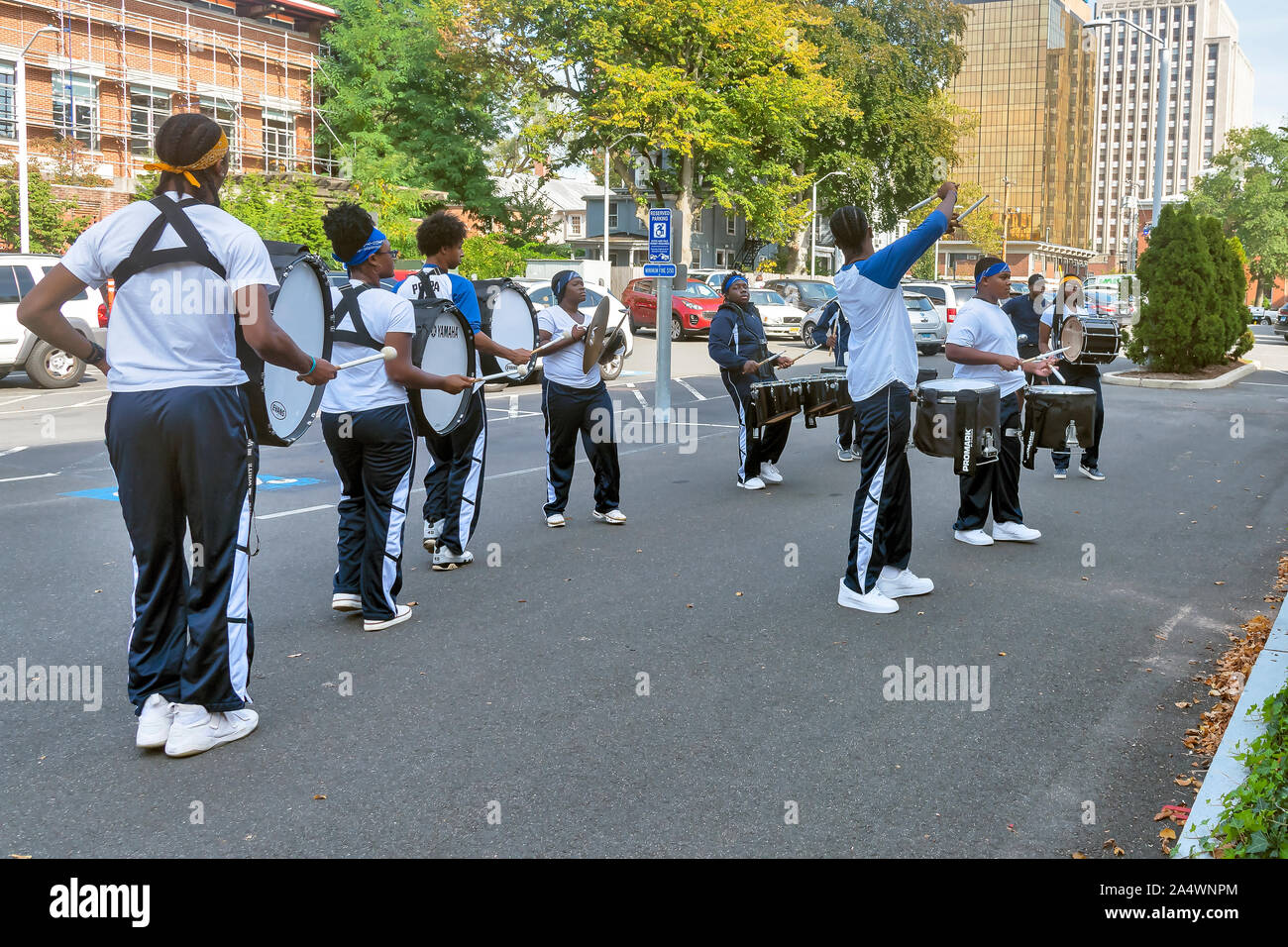 The Yale Precision Marching Band, New Haven, Connecticut, USA Stock