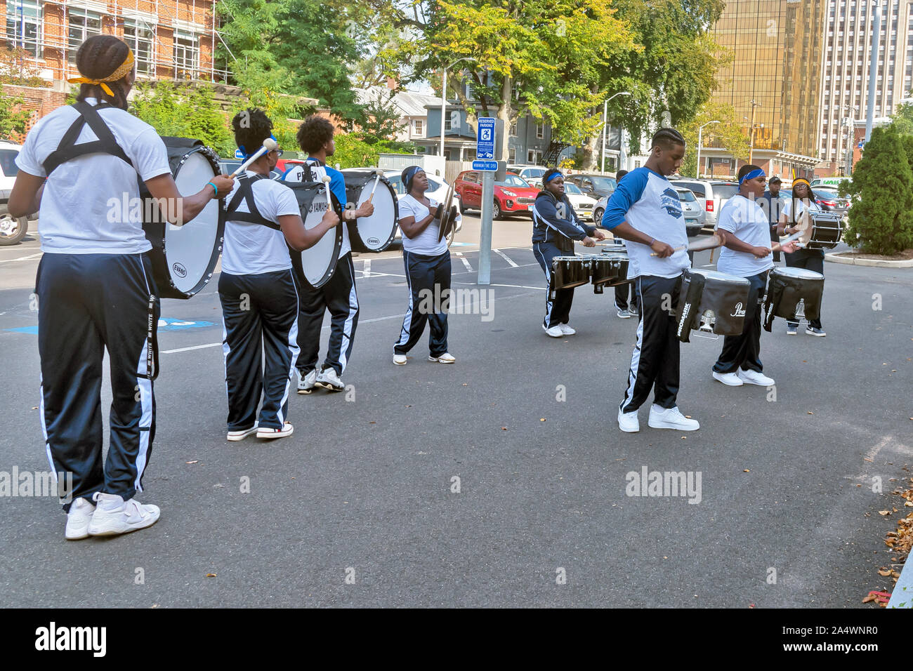 The Yale Precision Marching Band, New Haven, Connecticut, USA Stock