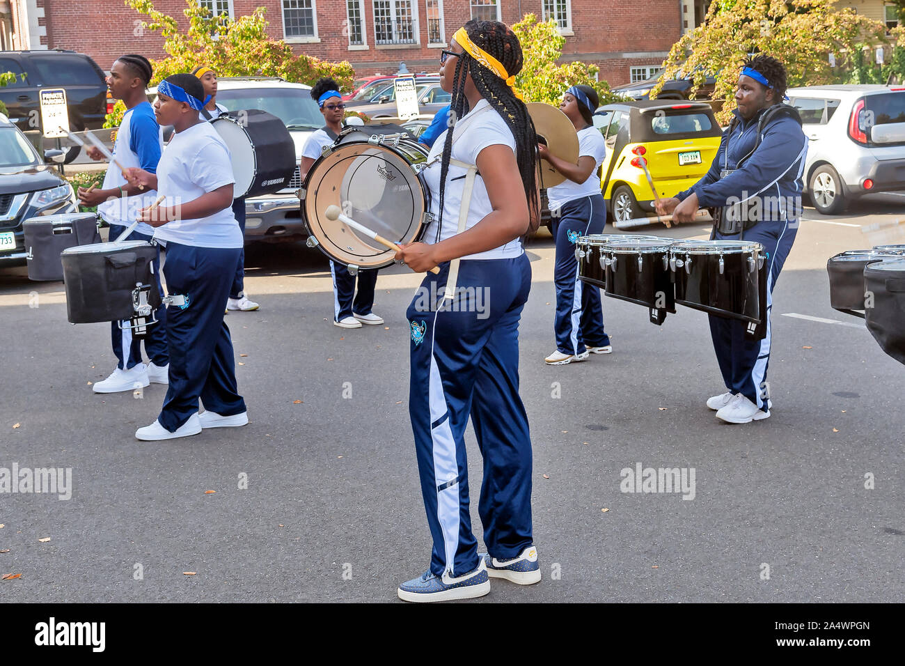 The Yale Precision Marching Band, New Haven, Connecticut, USA Stock